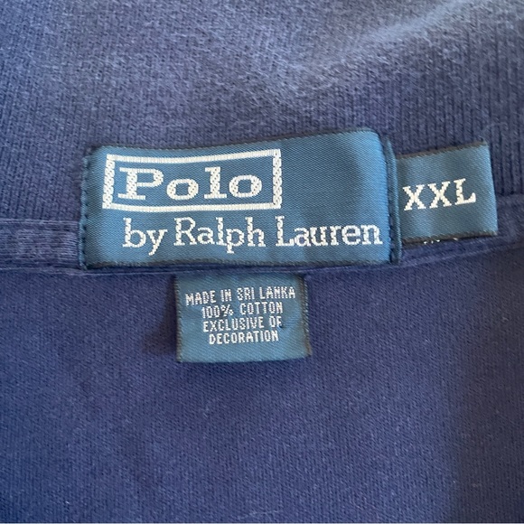 Ralph Lauren blue polo shirt XXL - Picture 3 of 6